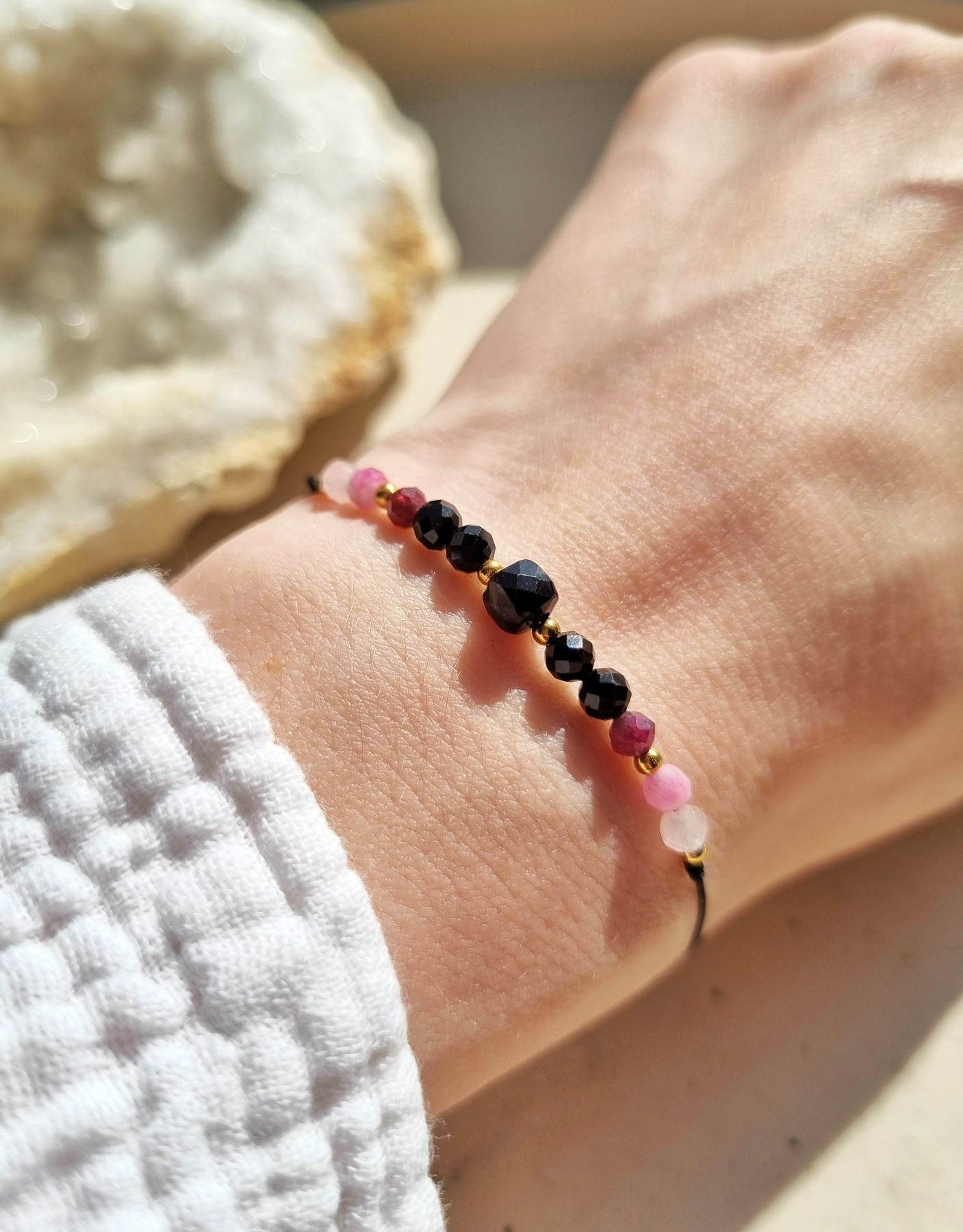 Bransoletka na Miłość i Ochronę z kamieni naturalnych