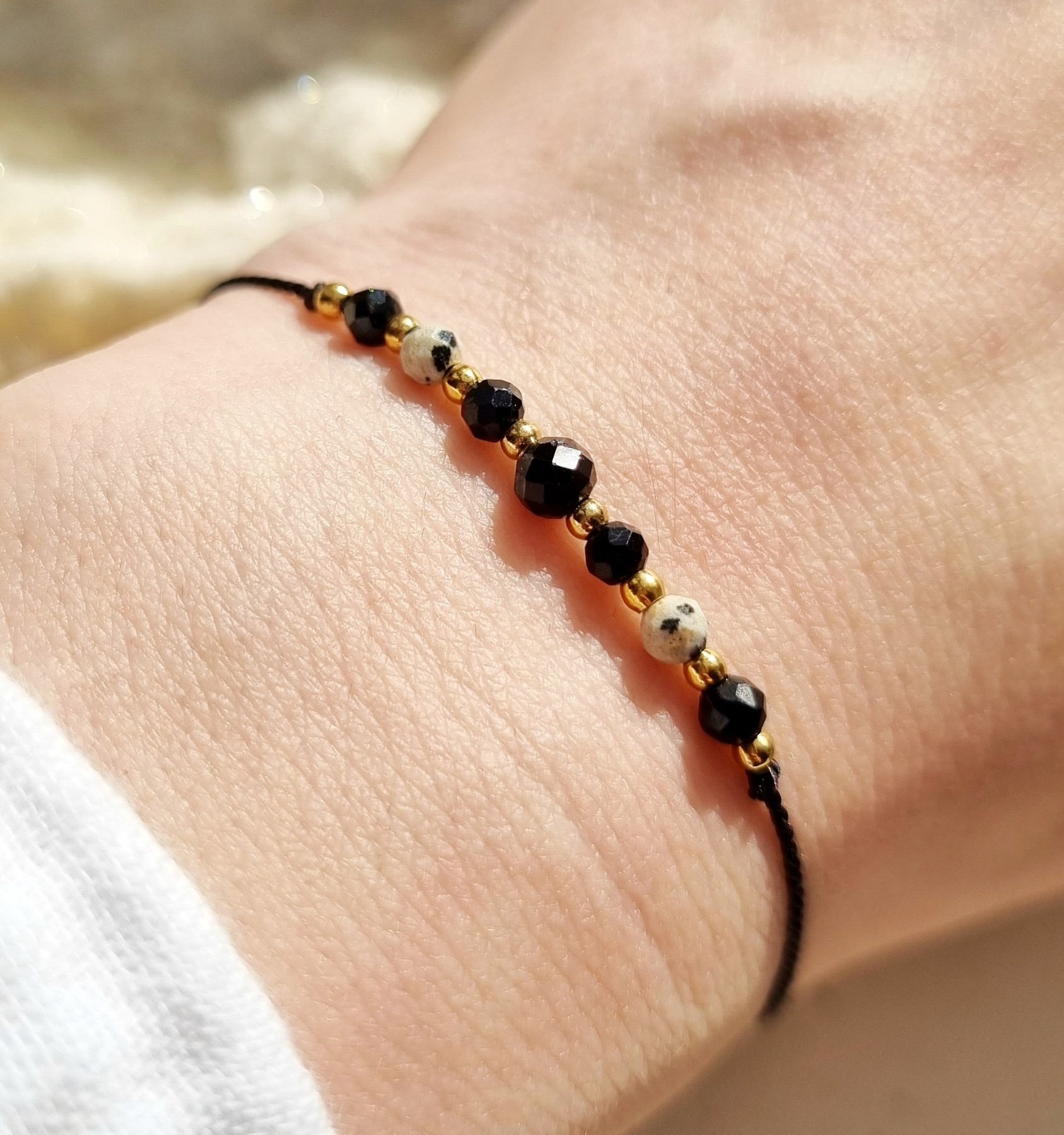 Bransoletka z kamieni naturalnych dla Zodiakalnej wagi