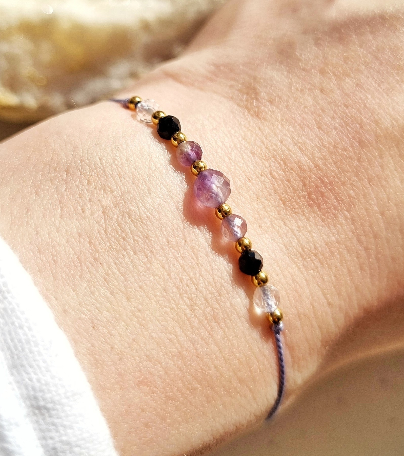 Bransoletka dla zodiakalnego STRZELCA z kamieni naturalnych