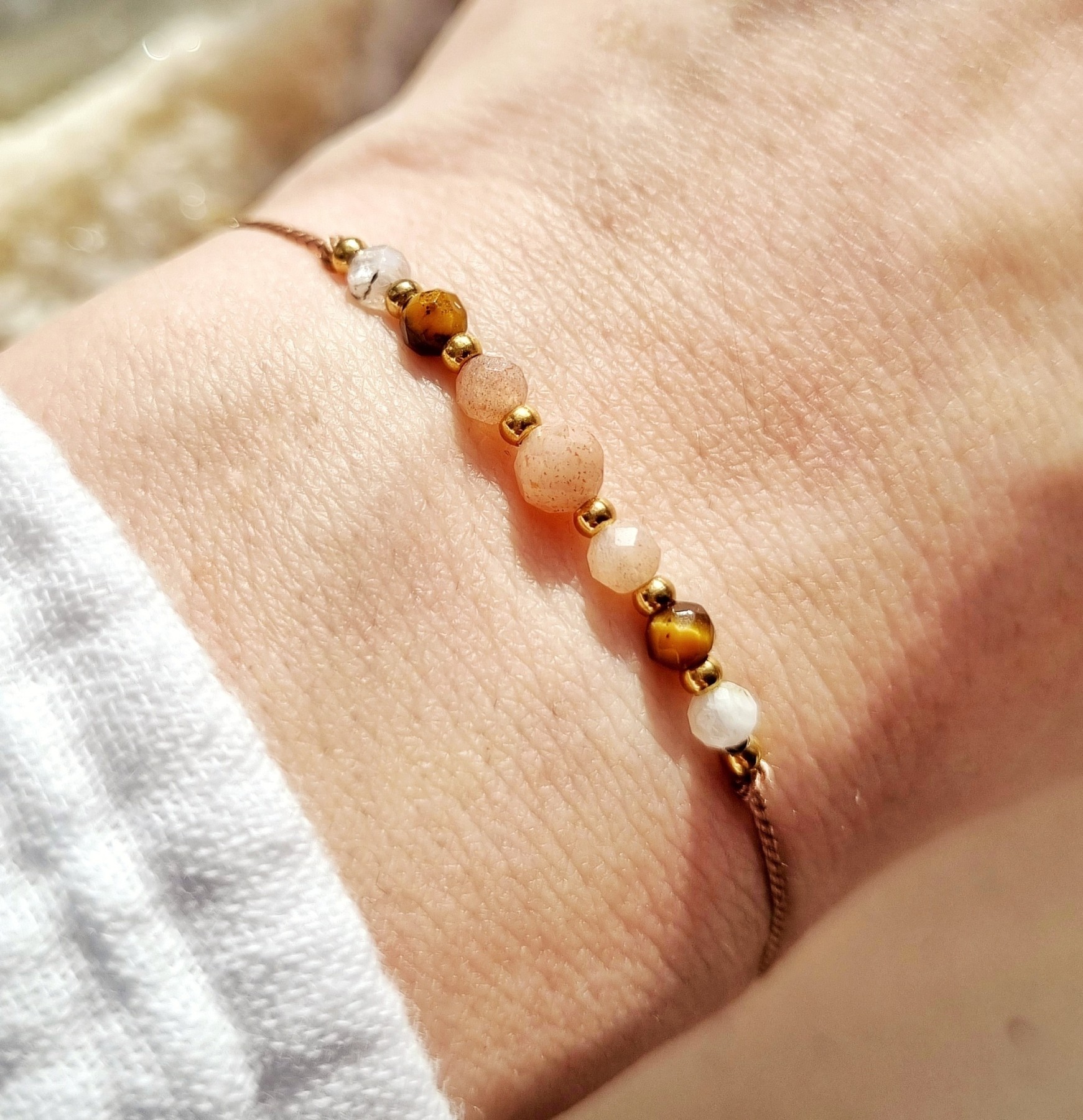 Bransoletka z kamieni naturalnych dla Lwa