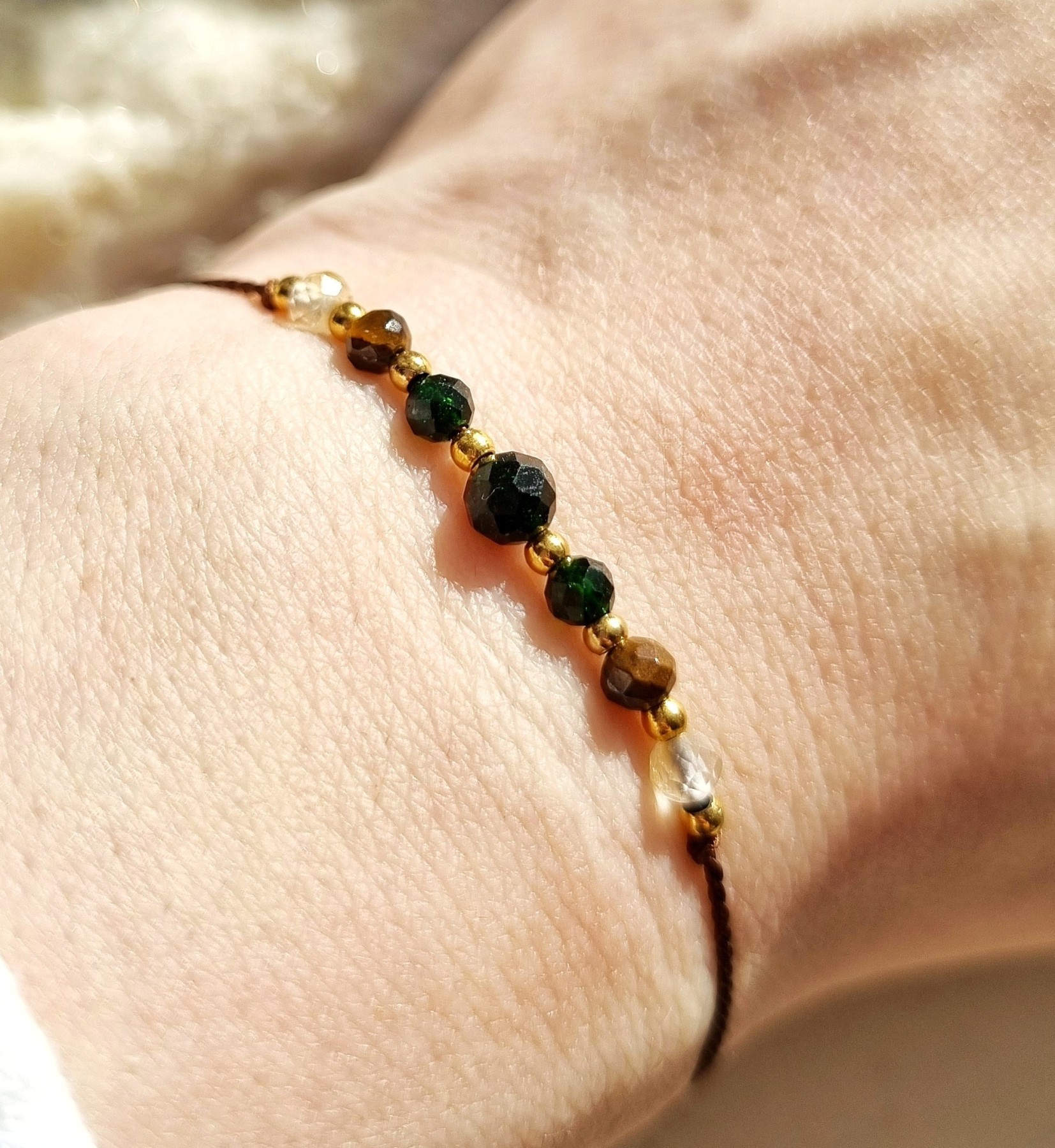 Bransoletka zodiakalna dla Byka z kamieni naturalnych