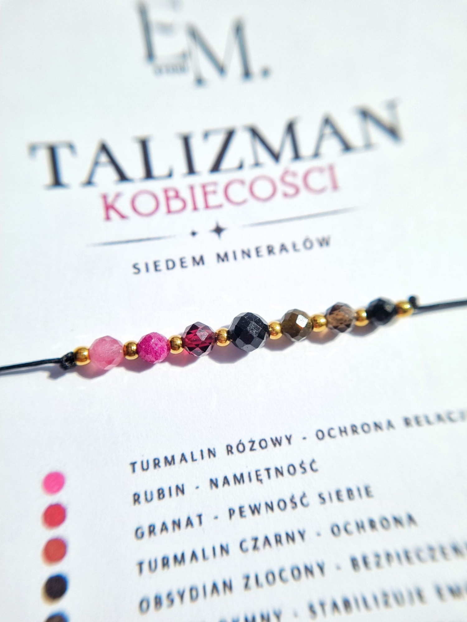 Talizman KOBIECOŚCI- siedem minerałów makro